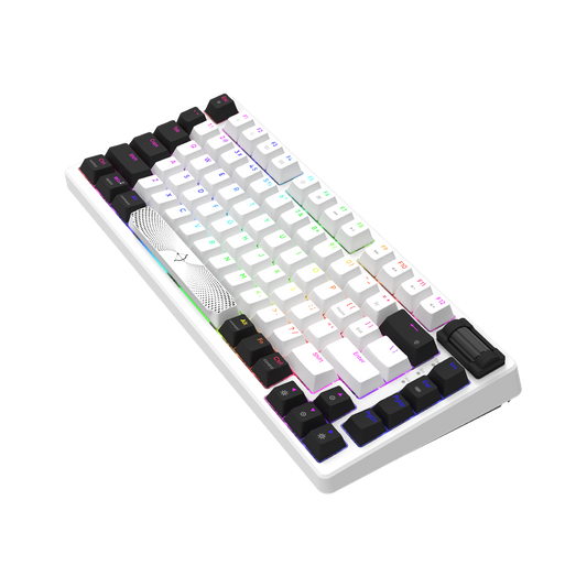 AQIRYS Klawiatura mechaniczna 75%/81 klawiszy przewodowa ADARA MINI white/black