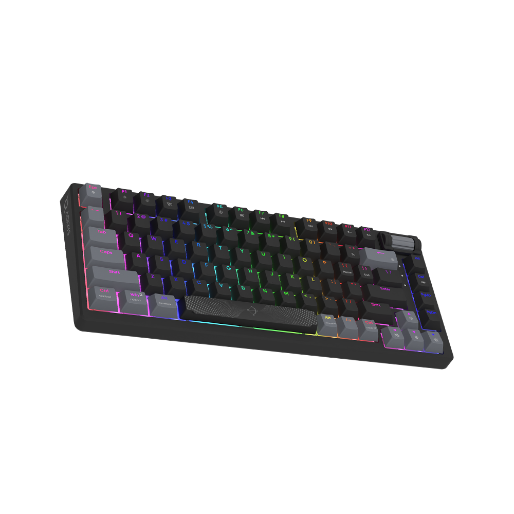 AQIRYS Klawiatura mechaniczna 75%/81 klawiszy przewodowa ADARA MINI black/grey