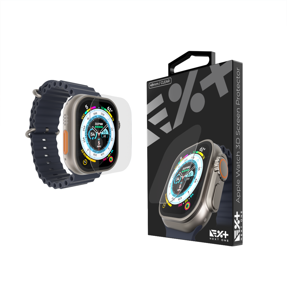 NEXT ONE Ochrona ekranu 3D Clear Apple Watch Ultra 49 mm