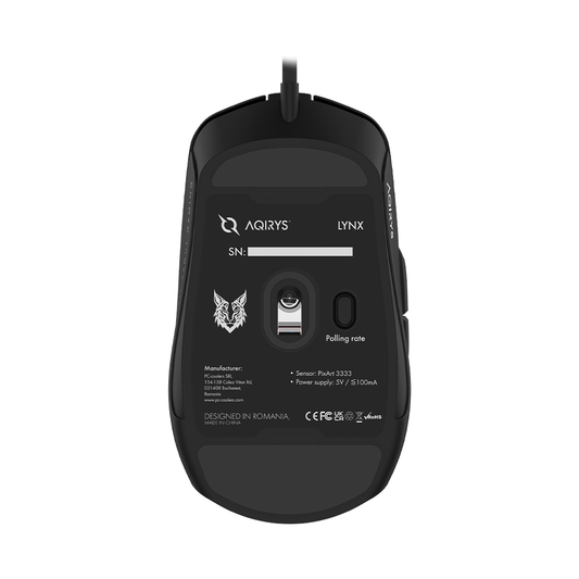 AQIRYS Myszka przewodowa LYNX black