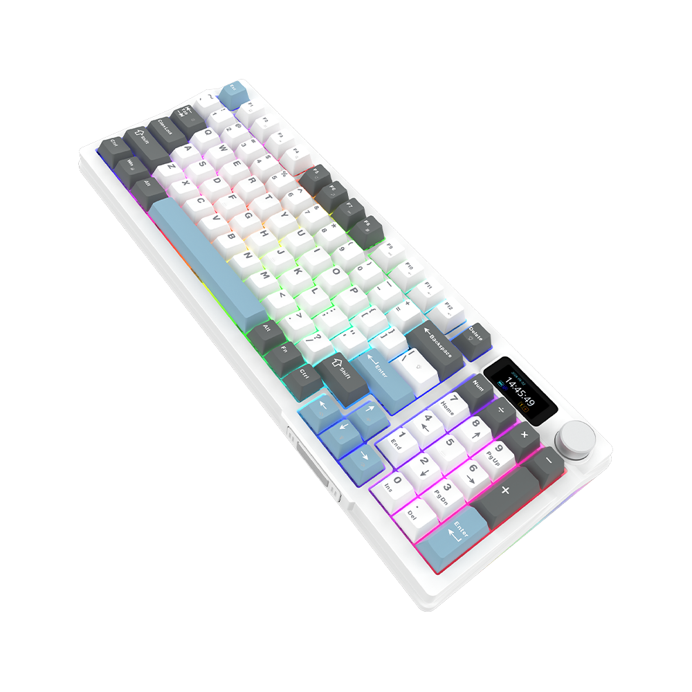 AQIRYS Klawiatura mechaniczna 96%/95 klawiszy przewodowa ATRIA white