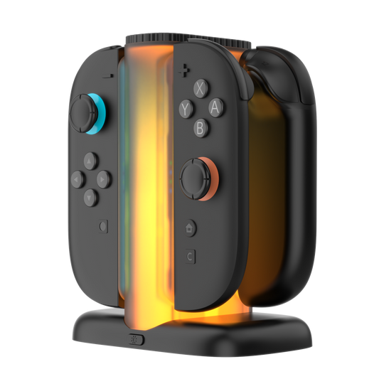 YAXO Joy-Con Quad Charge Dock Charger for NS2 Techno Black