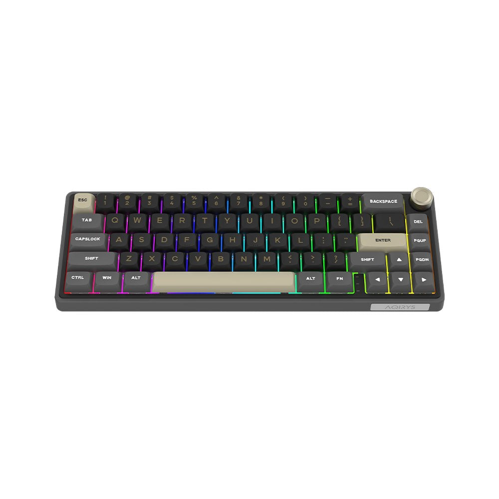 AQIRYS Klawiatura mechaniczna 65%/68 klawiszy Dual Mode: Wirelles&BT+Wired TALITHA black