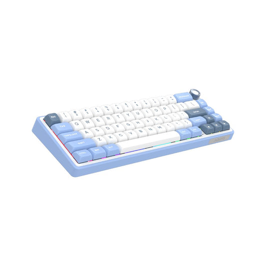 AQIRYS Klawiatura mechaniczna 65%/68 klawiszy Dual Mode: Wirelles&BT+Wired TALITHA white