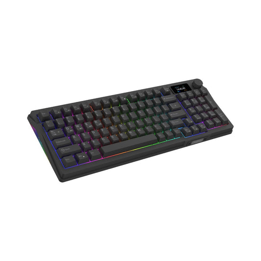 AQIRYS Klawiatura mechaniczna 96%/95 klawiszy Dual Mode: Wirelles&BT+Wired ATRIA black