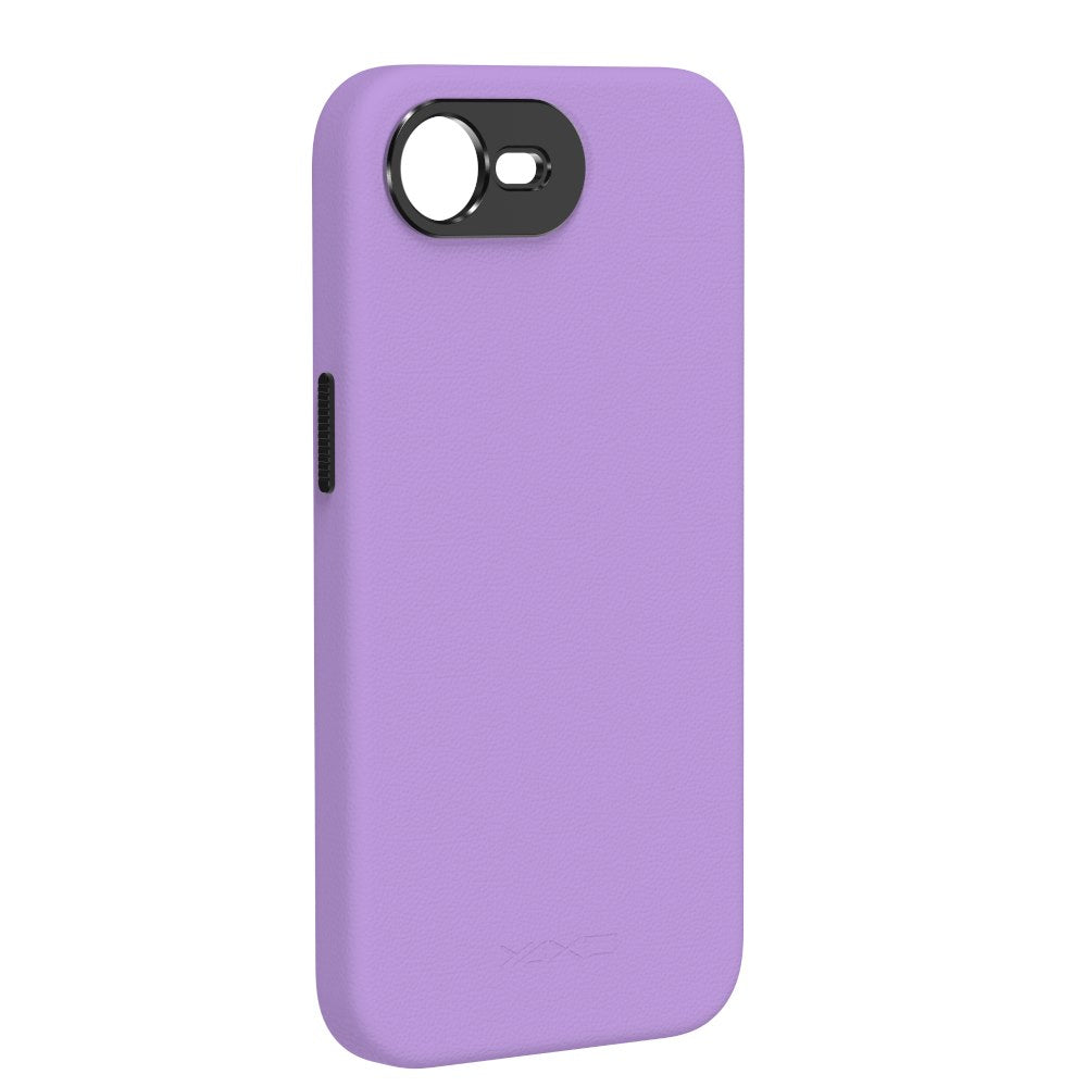 YAXO Etui na telefon Leather Gear Slim Case MagSafe iPhone 17e Neon Violet - Cool Edition