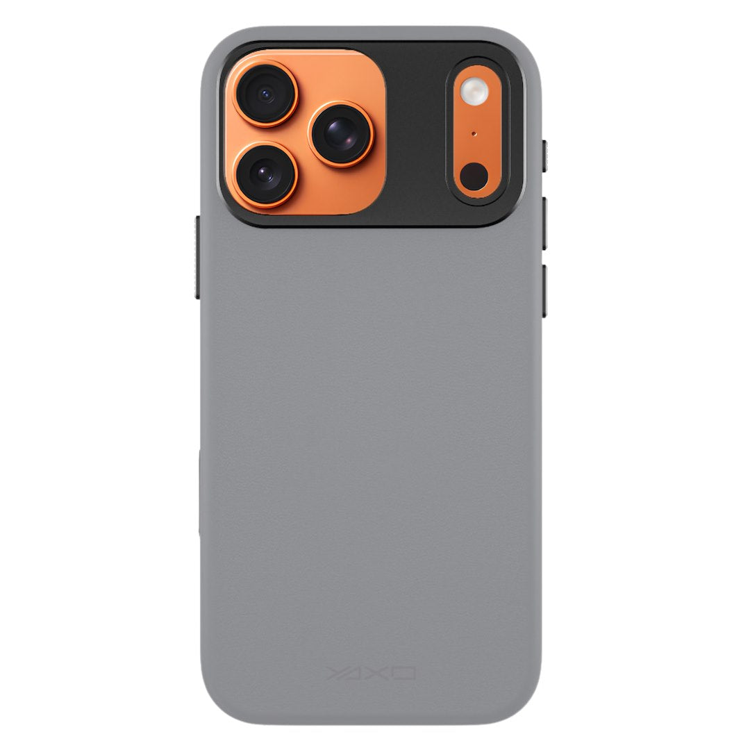 YAXO Etui na telefon Leather Gear Slim Case MagSafe iPhone 17 Pro Bohemian Gray