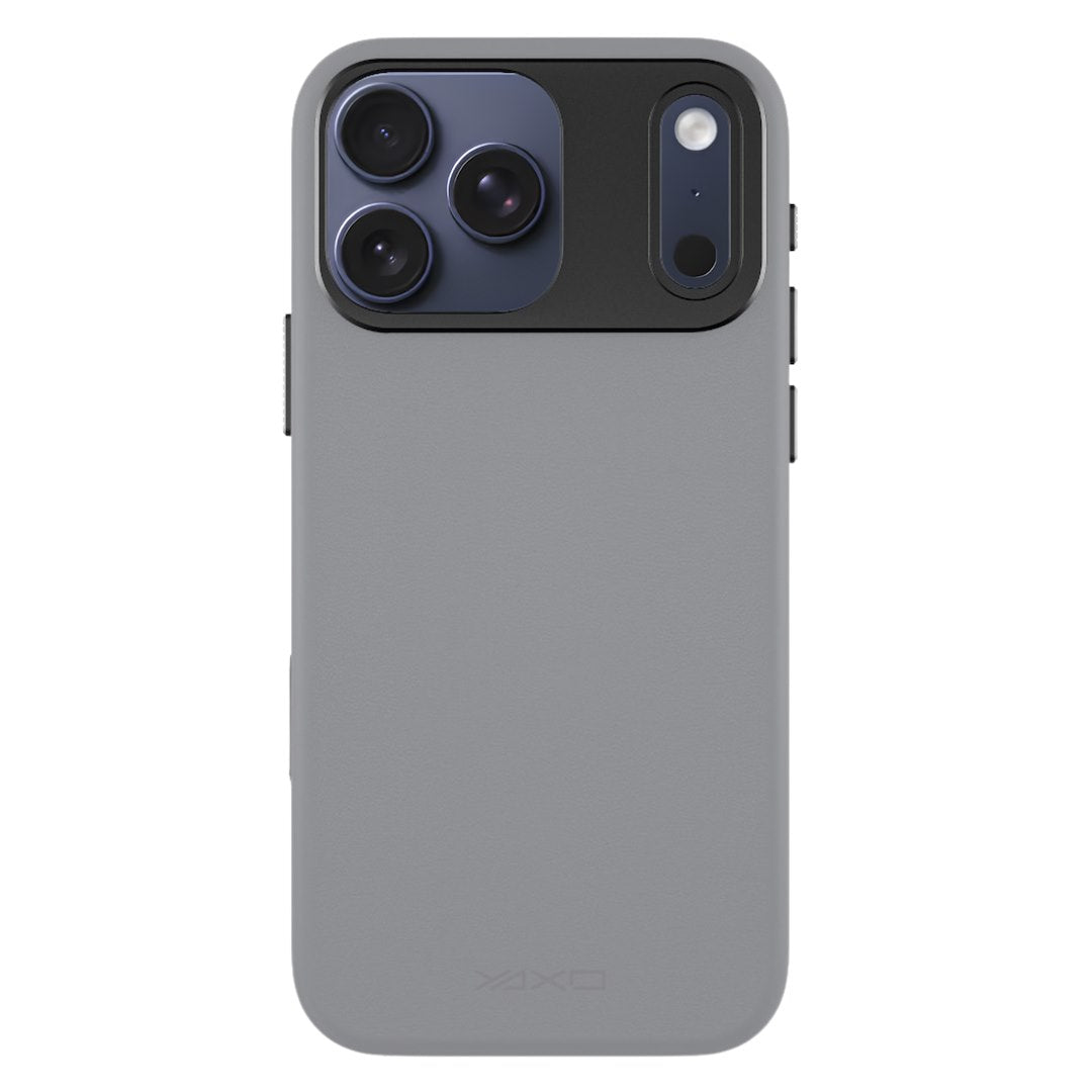 YAXO Etui na telefon Leather Gear Slim Case MagSafe iPhone 17 Pro Max Bohemian Gray