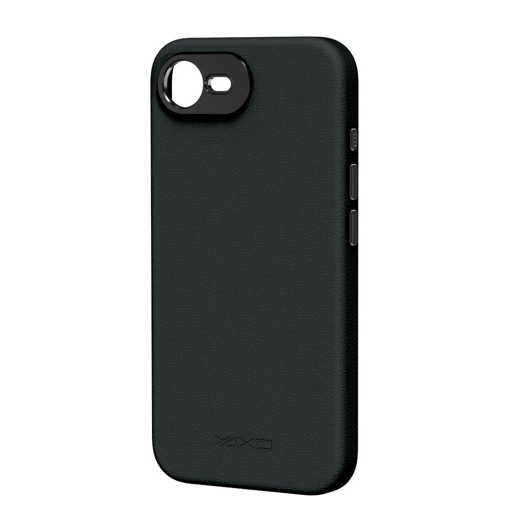 YAXO Etui na telefon Leather Gear Slim Case MagSafe iPhone 17e Dusty Black