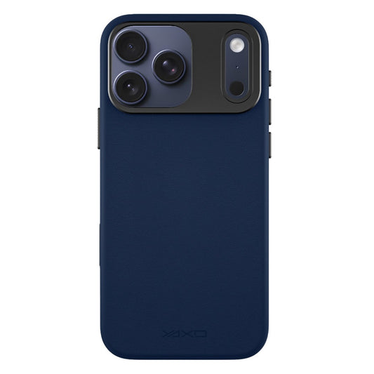 YAXO Etui na telefon Leather Gear Slim Case MagSafe iPhone 17 Pro Dusky Blue