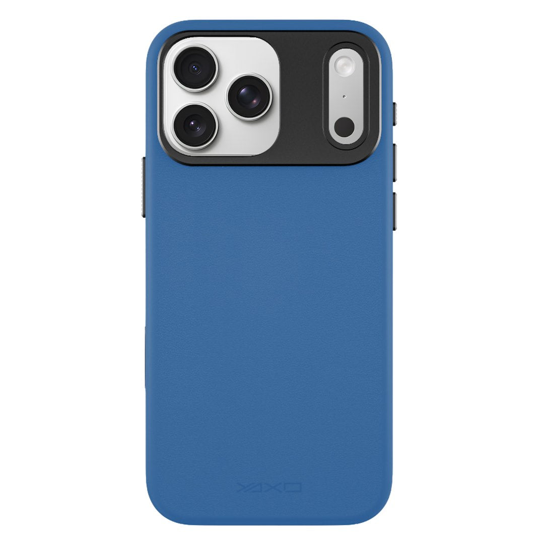 YAXO Etui na telefon Leather Gear Slim Case MagSafe iPhone 17 Pro Max Electric Blue