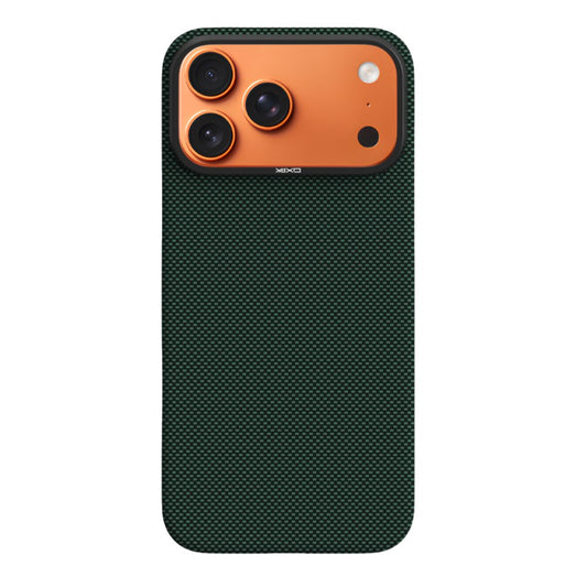 YAXO Etui na telefon Aramid Fiber Ultra Slim Case MagSafe iPhone 17 Pro Tropic Green