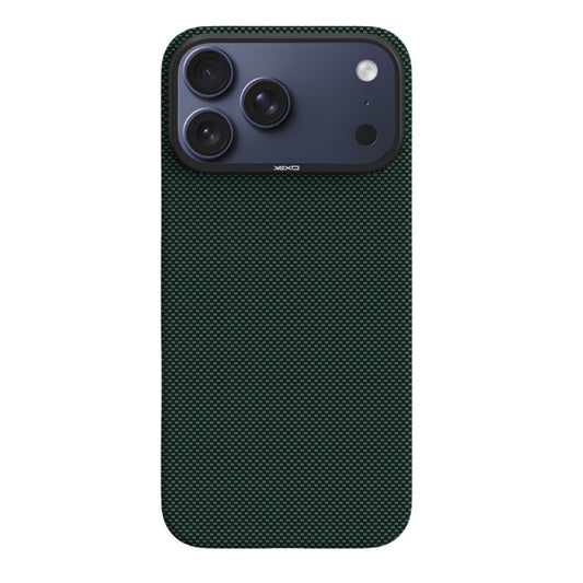 YAXO Etui na telefon Aramid Fiber Ultra Slim Case MagSafe iPhone 17 Pro Max Tropic Green