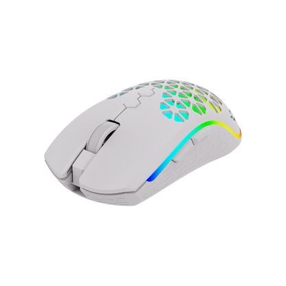 AQIRYS Myszka Dual Mode: Wirelles+Wired POLARIS white