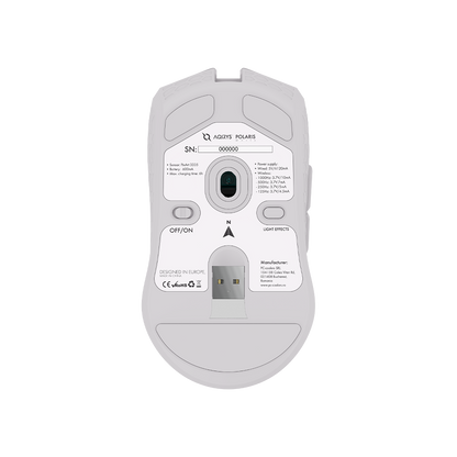 AQIRYS Myszka Dual Mode: Wirelles+Wired POLARIS white