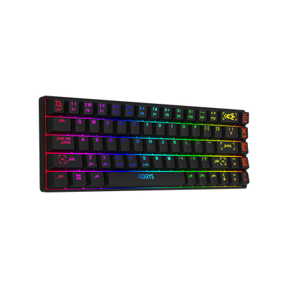 AQIRYS Klawiatura mechaniczna 65%/68 klawiszy Dual Mode: Wirelles&BT+Wired MIRA black