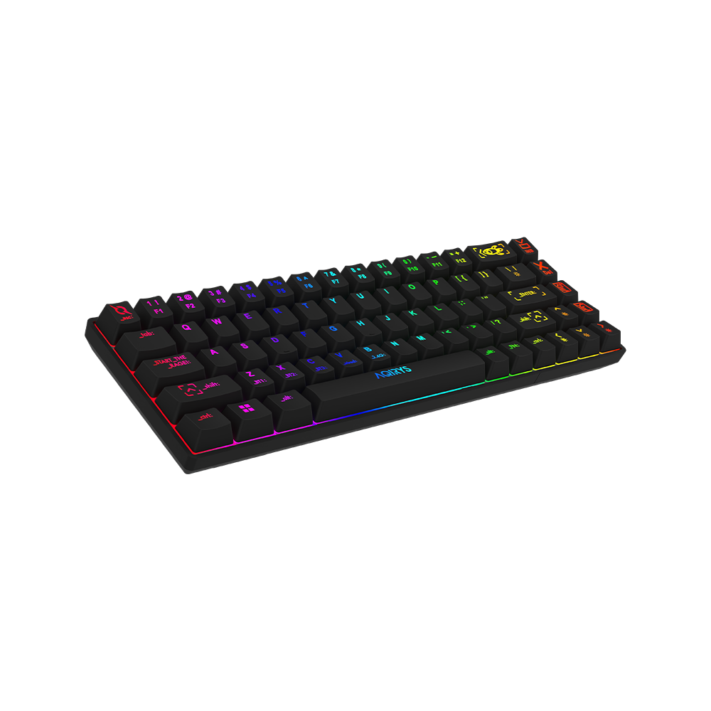 AQIRYS Klawiatura mechaniczna 65%/68 klawiszy Dual Mode: Wirelles&BT+Wired MIRA black