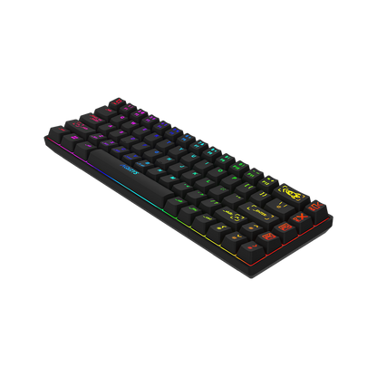 AQIRYS Klawiatura mechaniczna 65%/68 klawiszy Dual Mode: Wirelles&BT+Wired MIRA black