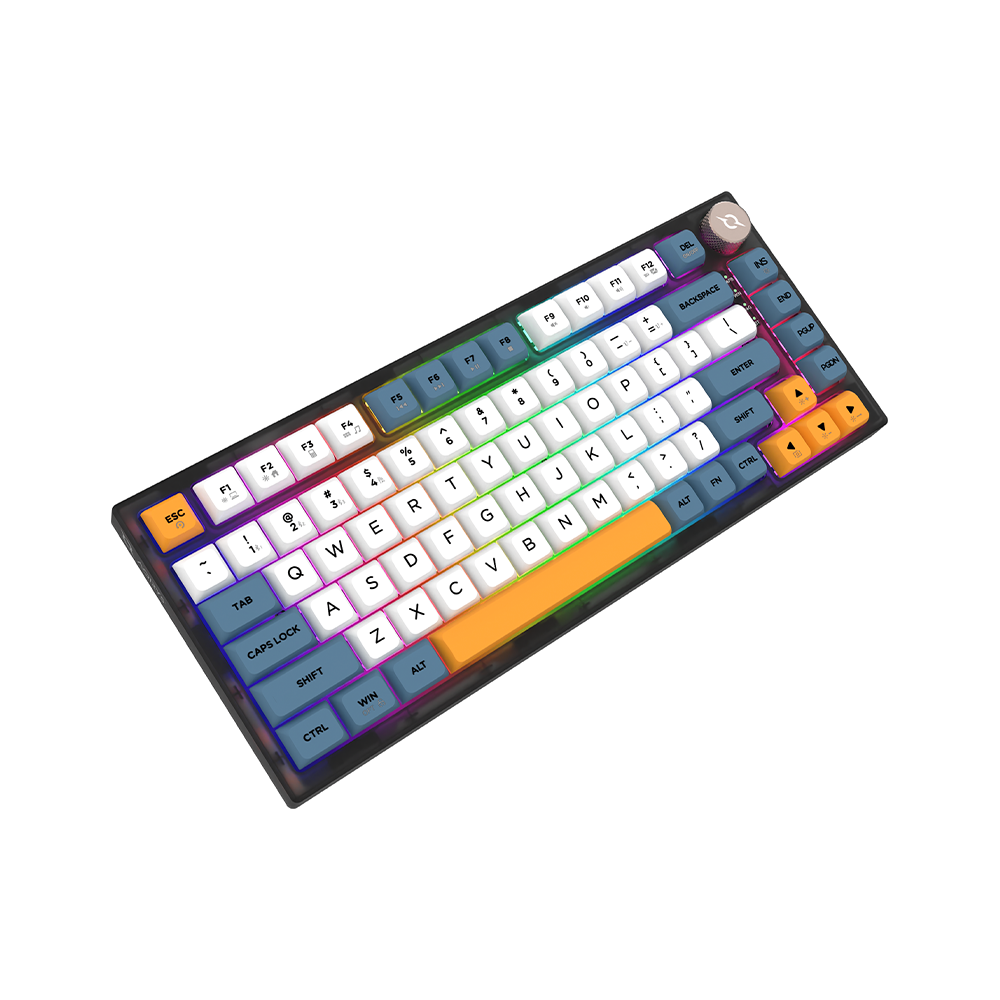 AQIRYS Klawiatura mechaniczna 75%/82 klawiszy Dual Mode: Wirelles&BT+Wired LIBERTAS black