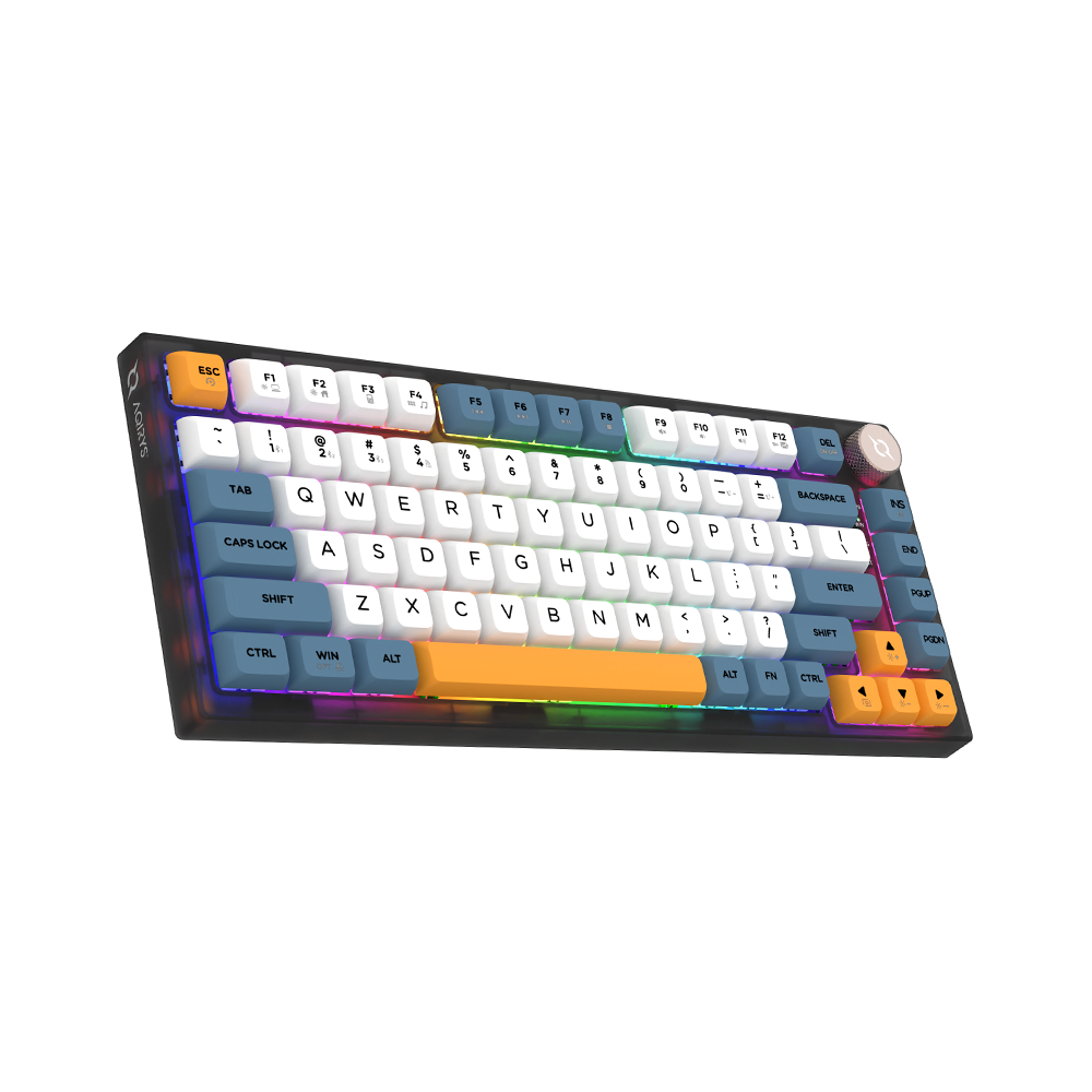 AQIRYS Klawiatura mechaniczna 75%/82 klawiszy Dual Mode: Wirelles&BT+Wired LIBERTAS black