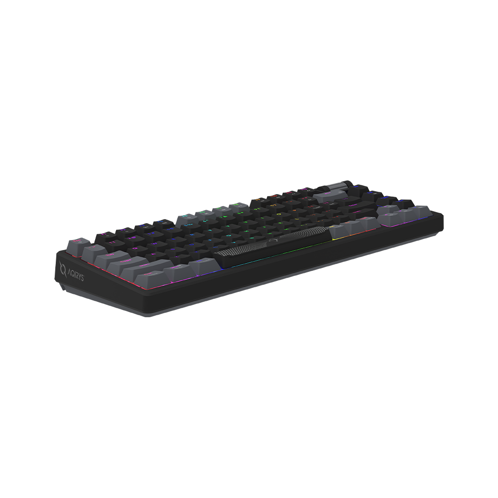 AQIRYS Klawiatura mechaniczna 75%/81 klawiszy przewodowa ADARA MINI LE black/grey
