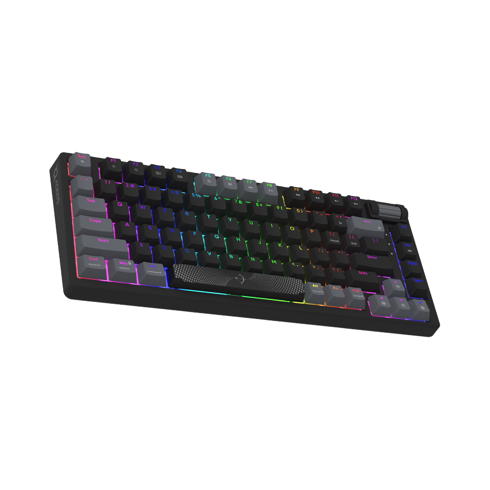 AQIRYS Klawiatura mechaniczna 75%/81 klawiszy przewodowa ADARA MINI LE black/grey