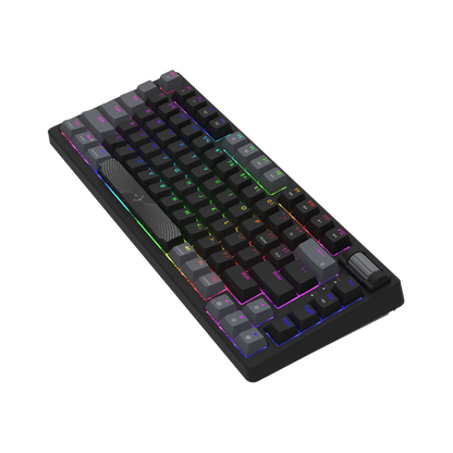 AQIRYS Klawiatura mechaniczna 75%/81 klawiszy przewodowa ADARA MINI LE black/grey