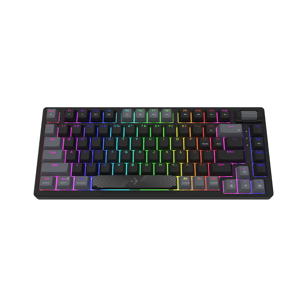 AQIRYS Klawiatura mechaniczna 75%/81 klawiszy przewodowa ADARA MINI LE black/grey