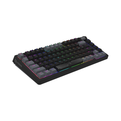 AQIRYS Klawiatura mechaniczna 75%/81 klawiszy przewodowa ADARA MINI LE black/grey