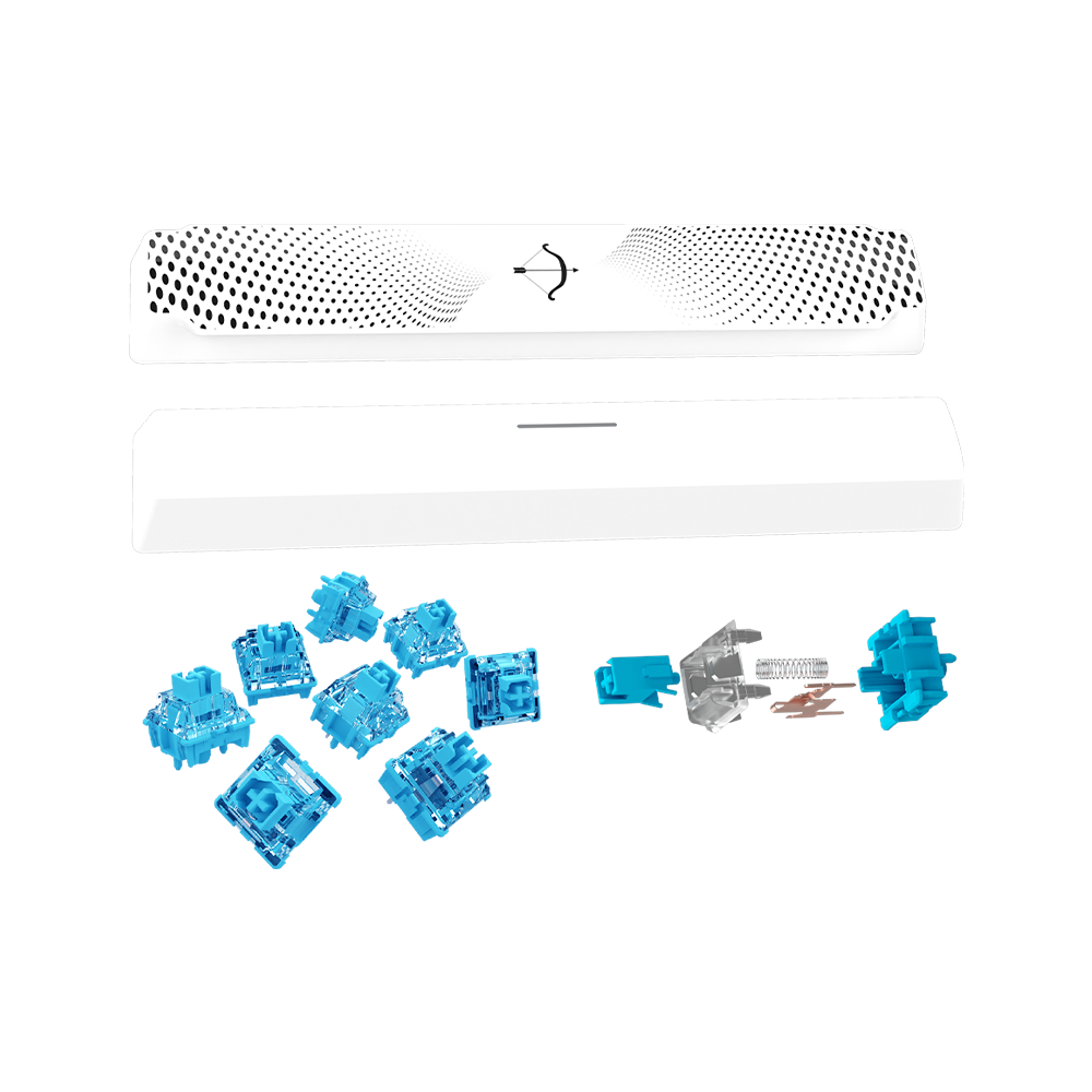 AQIRYS Klawiatura mechaniczna 75%/81 klawiszy przewodowa ADARA MINI white/black