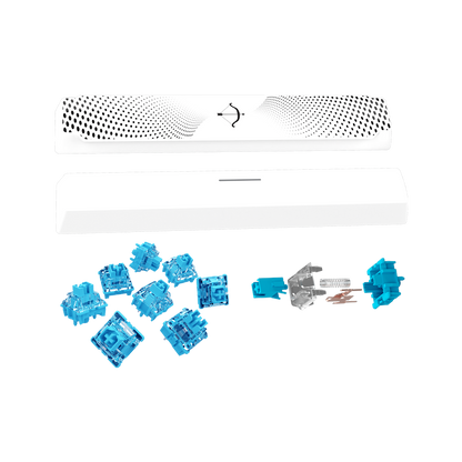 AQIRYS Klawiatura mechaniczna 75%/81 klawiszy przewodowa ADARA MINI white/black