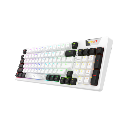 AQIRYS Klawiatura mechaniczna 96%/95 klawiszy przewodowa ADARA white/black