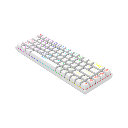 AQIRYS Klawiatura mechaniczna 65%/68 klawiszy Dual Mode: Wirelles&BT+Wired MIRA white