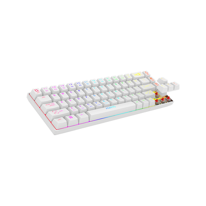 AQIRYS Klawiatura mechaniczna 65%/68 klawiszy Dual Mode: Wirelles&BT+Wired MIRA white