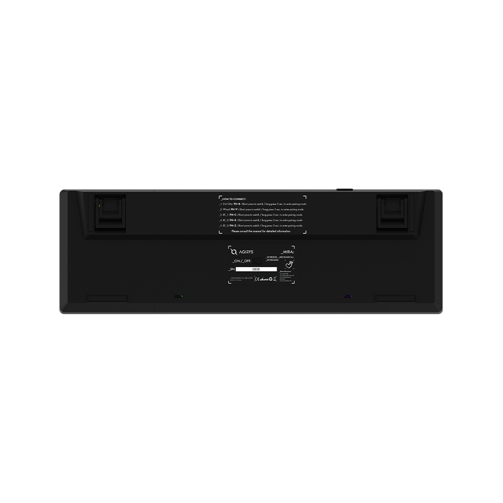AQIRYS Klawiatura mechaniczna 65%/68 klawiszy Dual Mode: Wirelles&BT+Wired MIRA black