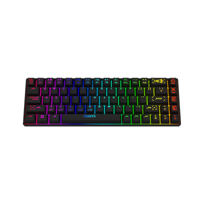 AQIRYS Klawiatura mechaniczna 65%/68 klawiszy Dual Mode: Wirelles&BT+Wired MIRA black