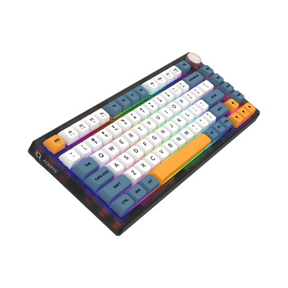 AQIRYS Klawiatura mechaniczna 75%/82 klawiszy Dual Mode: Wirelles&BT+Wired LIBERTAS black