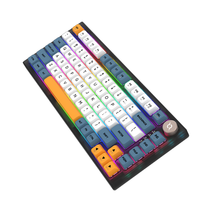 AQIRYS Klawiatura mechaniczna 75%/82 klawiszy Dual Mode: Wirelles&BT+Wired LIBERTAS black