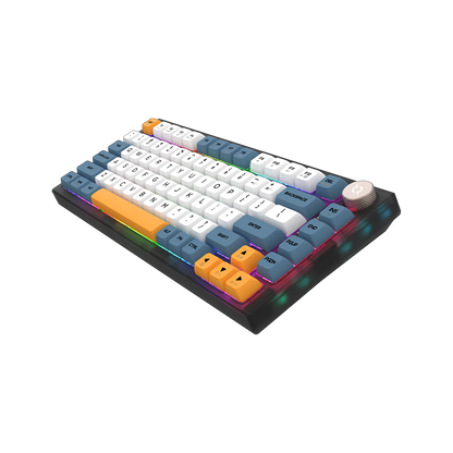 AQIRYS Klawiatura mechaniczna 75%/82 klawiszy Dual Mode: Wirelles&BT+Wired LIBERTAS black