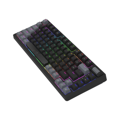 AQIRYS Klawiatura mechaniczna 75%/81 klawiszy przewodowa ADARA MINI black/grey