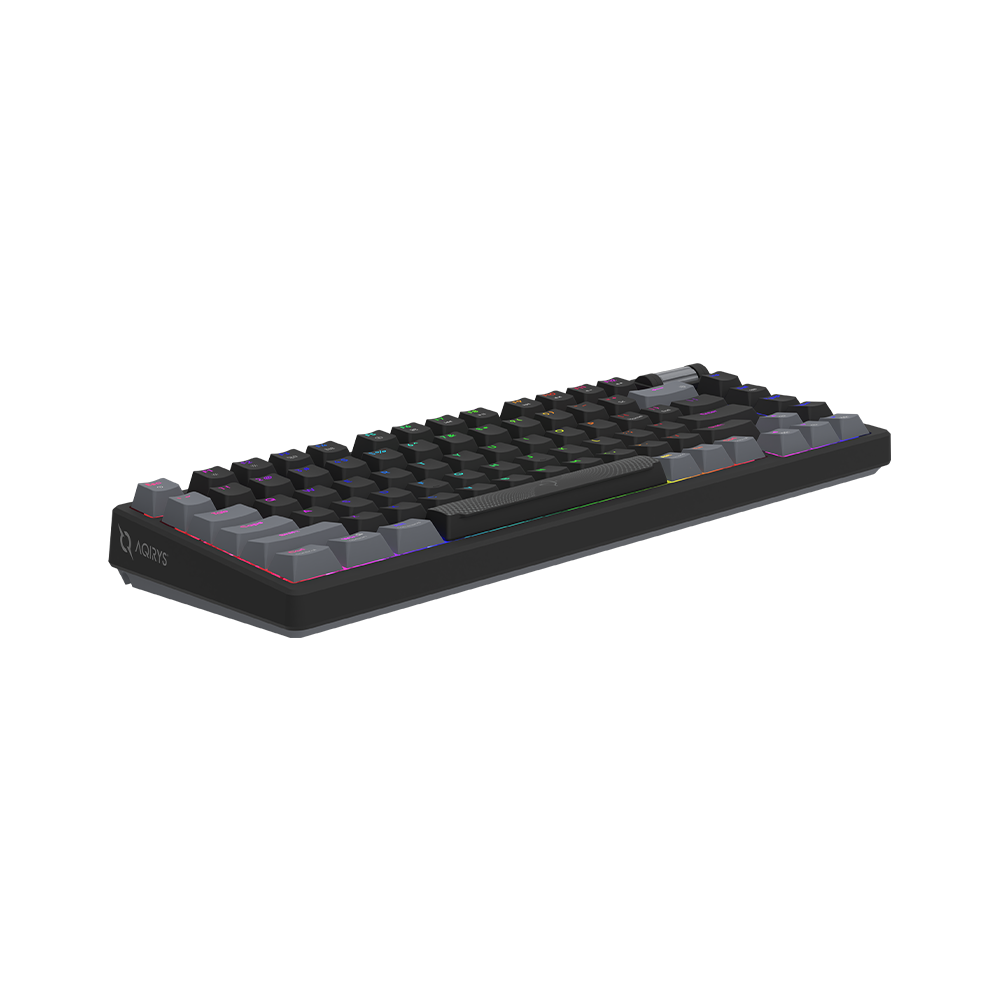AQIRYS Klawiatura mechaniczna 75%/81 klawiszy przewodowa ADARA MINI black/grey