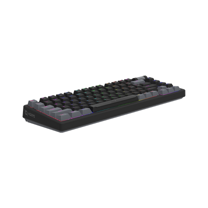 AQIRYS Klawiatura mechaniczna 75%/81 klawiszy przewodowa ADARA MINI black/grey