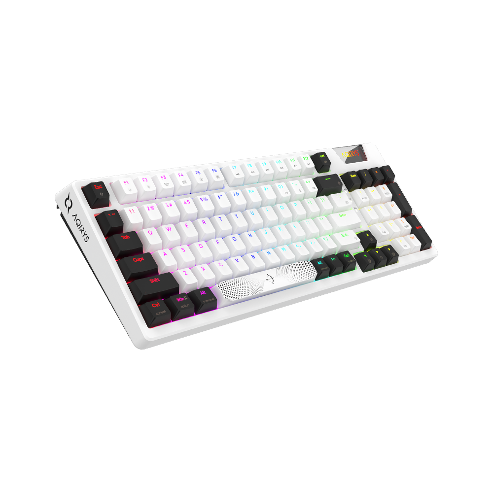 AQIRYS Klawiatura mechaniczna 96%/95 klawiszy przewodowa ADARA white/black
