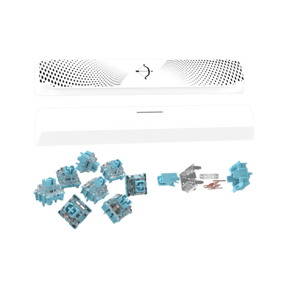 AQIRYS Klawiatura mechaniczna 96%/95 klawiszy przewodowa ADARA white/black