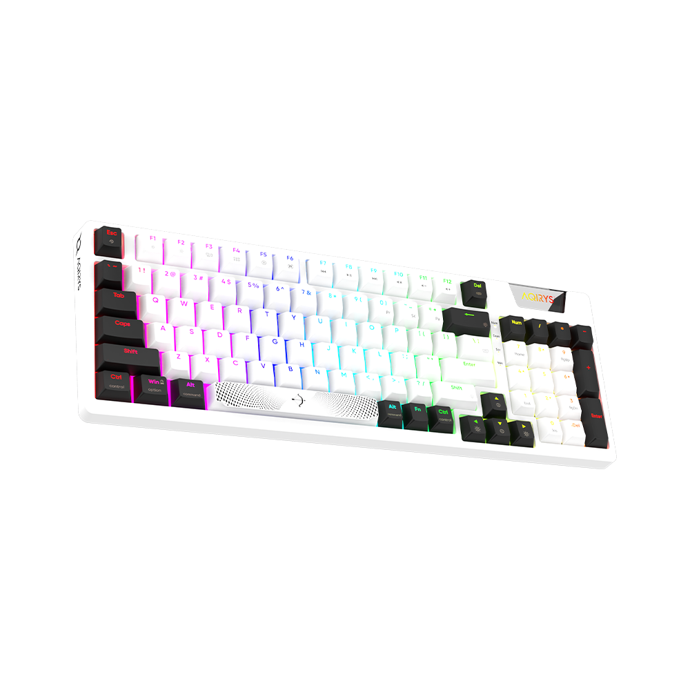 AQIRYS Klawiatura mechaniczna 96%/95 klawiszy przewodowa ADARA white/black