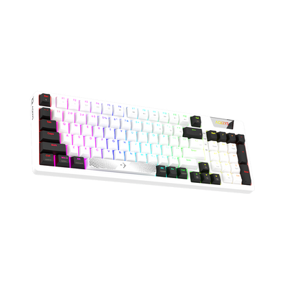 AQIRYS Klawiatura mechaniczna 96%/95 klawiszy przewodowa ADARA white/black