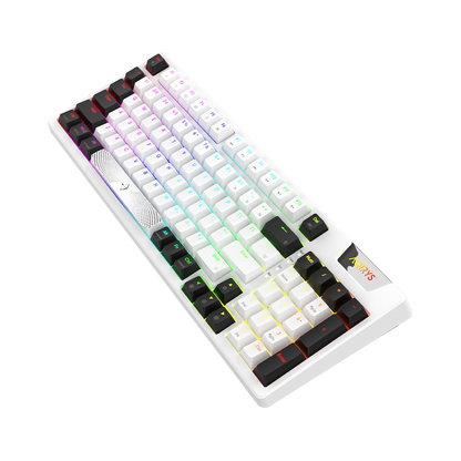 AQIRYS Klawiatura mechaniczna 96%/95 klawiszy przewodowa ADARA white/black