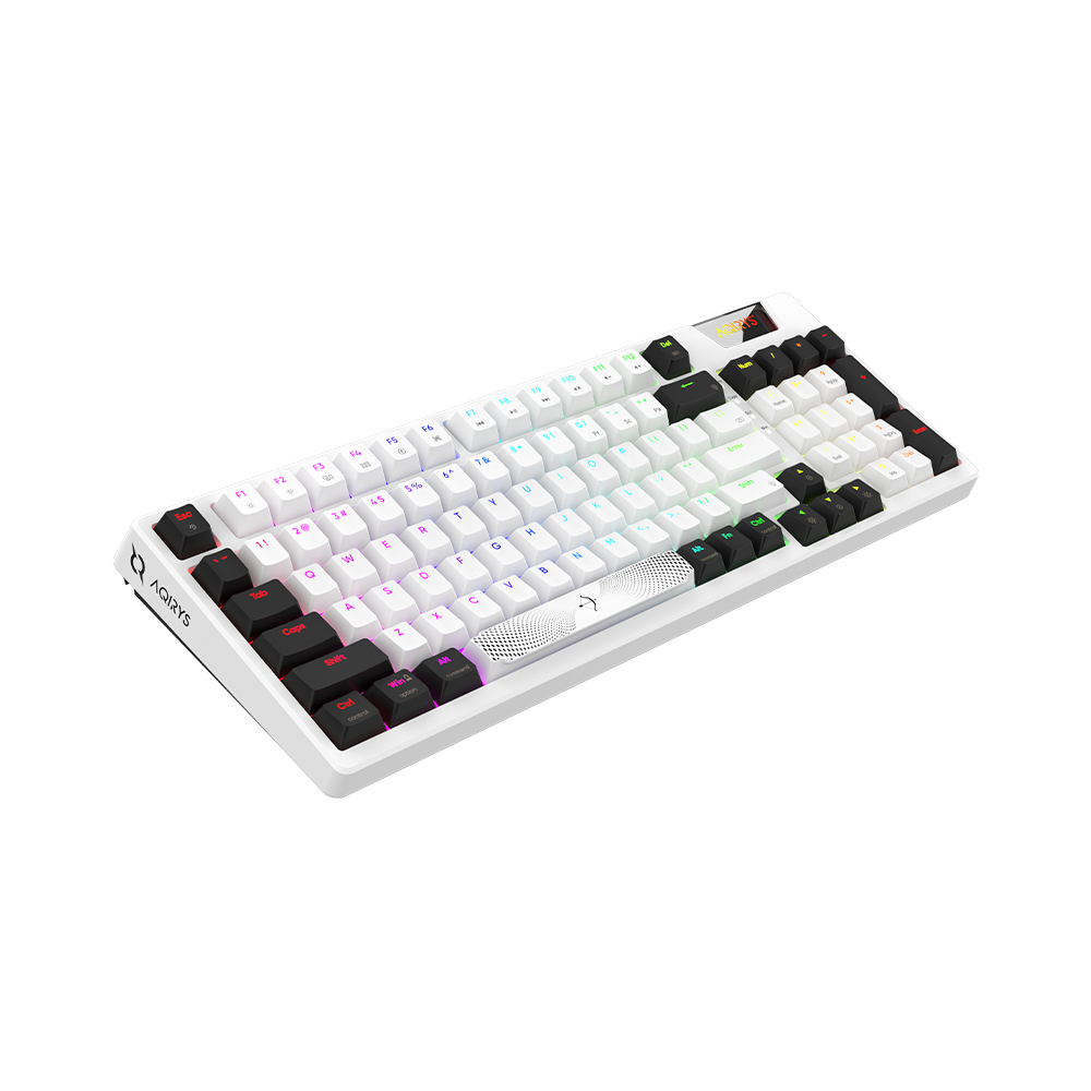 AQIRYS Klawiatura mechaniczna 96%/95 klawiszy przewodowa ADARA white/black