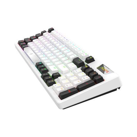 AQIRYS Klawiatura mechaniczna 96%/95 klawiszy przewodowa ADARA white/black