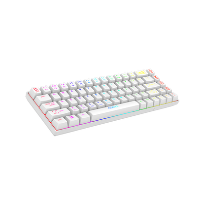 AQIRYS Klawiatura mechaniczna 65%/68 klawiszy Dual Mode: Wirelles&BT+Wired MIRA white
